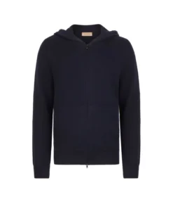 Felpa con zip in Cashmere Ultrasoft