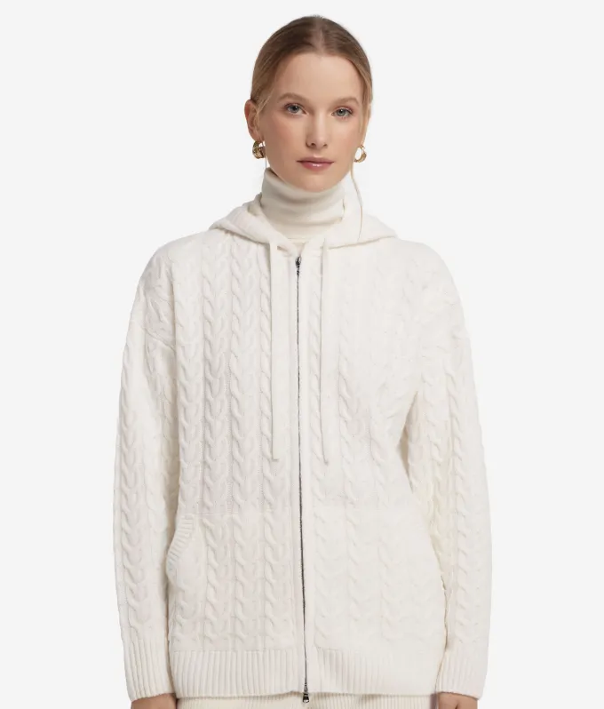 Felpa trecce in Cashmere Ultrasoft