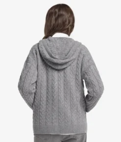 Felpa trecce in Cashmere Ultrasoft