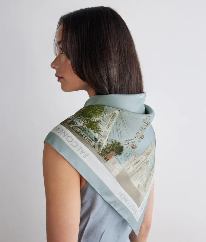 Foulard città in seta