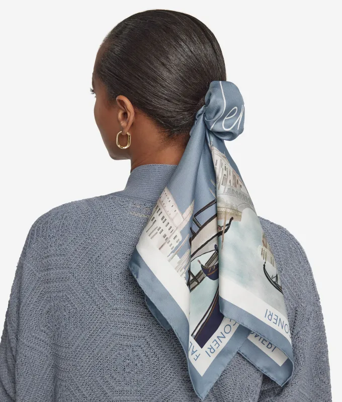 Foulard città in seta