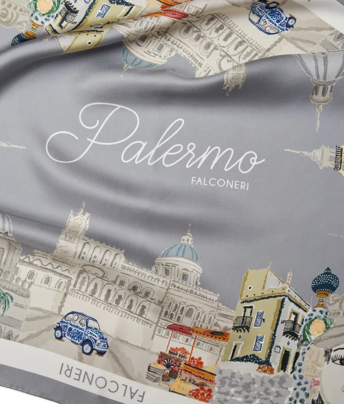 Foulard città in seta