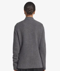 Giacca bicolore in lana e cashmere