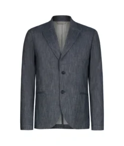 Giacca in cotone effetto denim