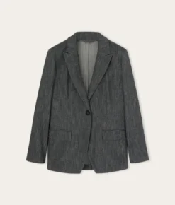 Giacca in cotone effetto denim