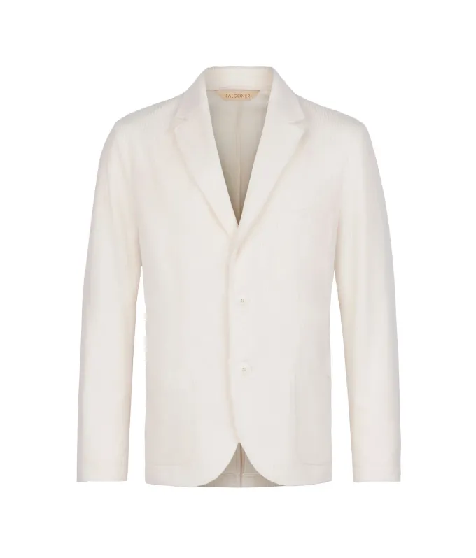 Giacca in velluto di lana e cashmere