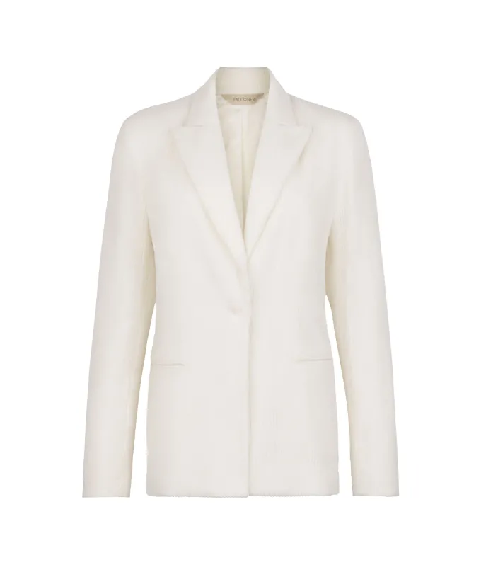 Giacca in velluto di lana e cashmere