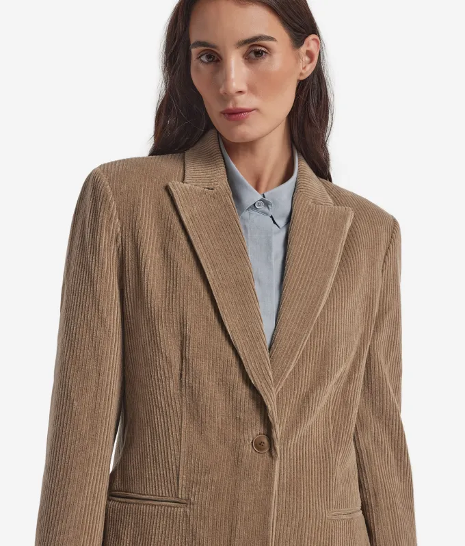 Giacca in velluto di lana e cashmere