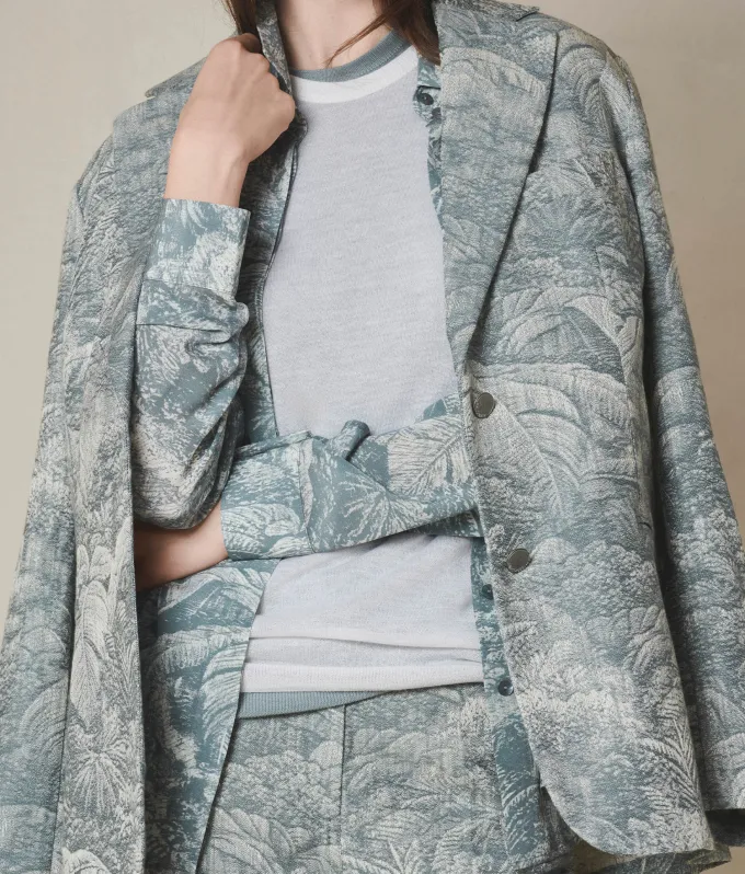 Giacca jacquard in cotone