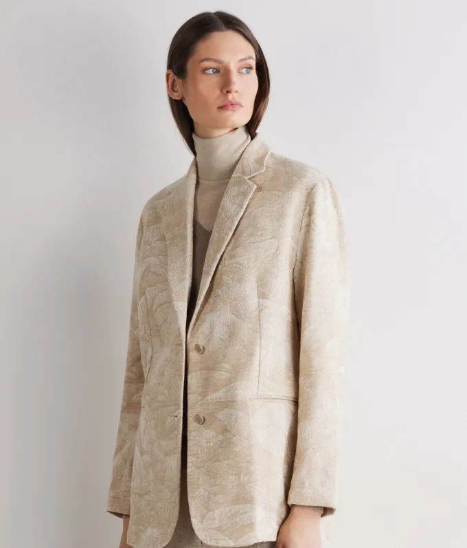 Giacca jacquard in cotone