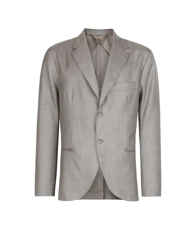 Giacca monopetto in cashmere seta