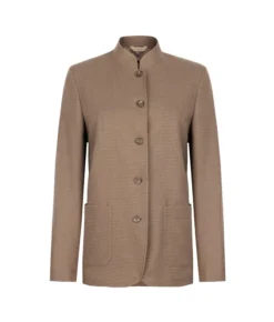 Giacca pied de poule in cashmere seta