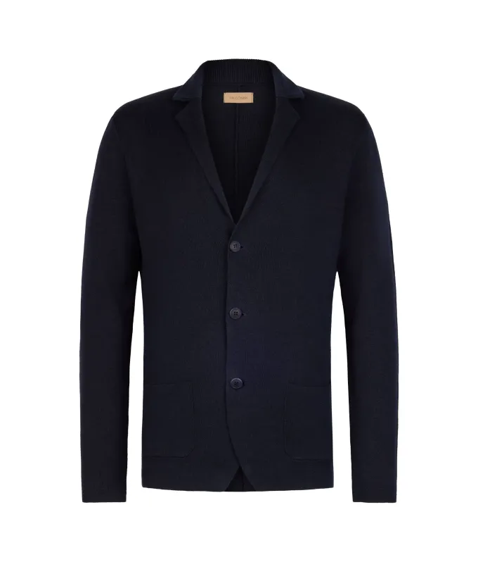 Giacca punto stoffa in lino cotone