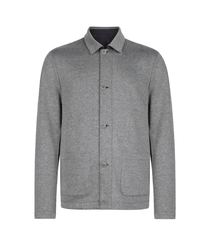 Giacca reversibile in cotone lino