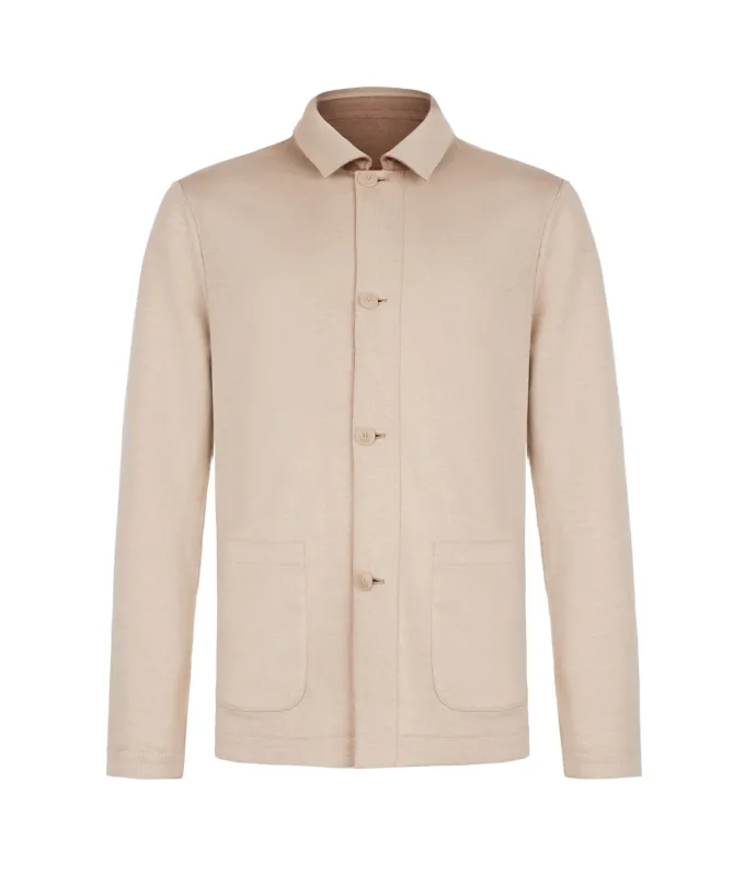 Giacca reversibile in cotone lino