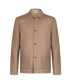 Giacca reversibile in cotone lino