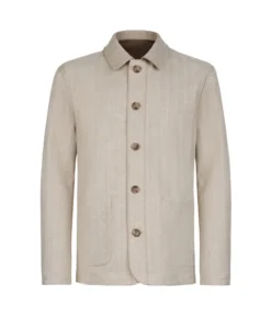 Giacca reversibile in cotone spinato