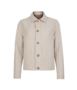 Giacca reversibile in cotone spinato