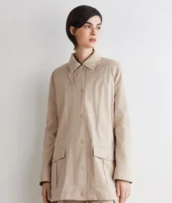 Giacca tecnica in cotone e cashmere