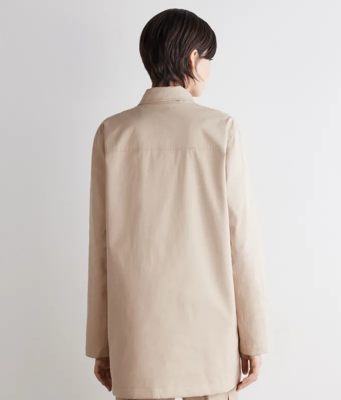 Giacca tecnica in cotone e cashmere