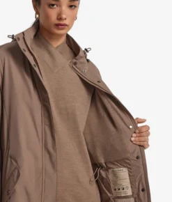 Giacca tecnica lunga con coulisse