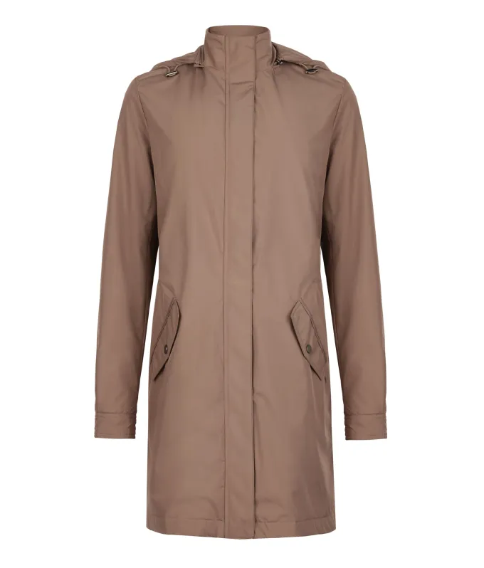 Giacca tecnica lunga con coulisse