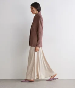 Giacca waffle in lino cotone