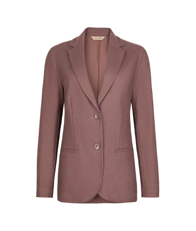 Giacca waffle in lino cotone