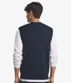 Gilet a coste in Cashmere Ultrasoft