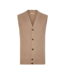 Gilet a coste in Cashmere Ultrasoft