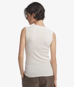Gilet a costina in Cashmere Ultrafine