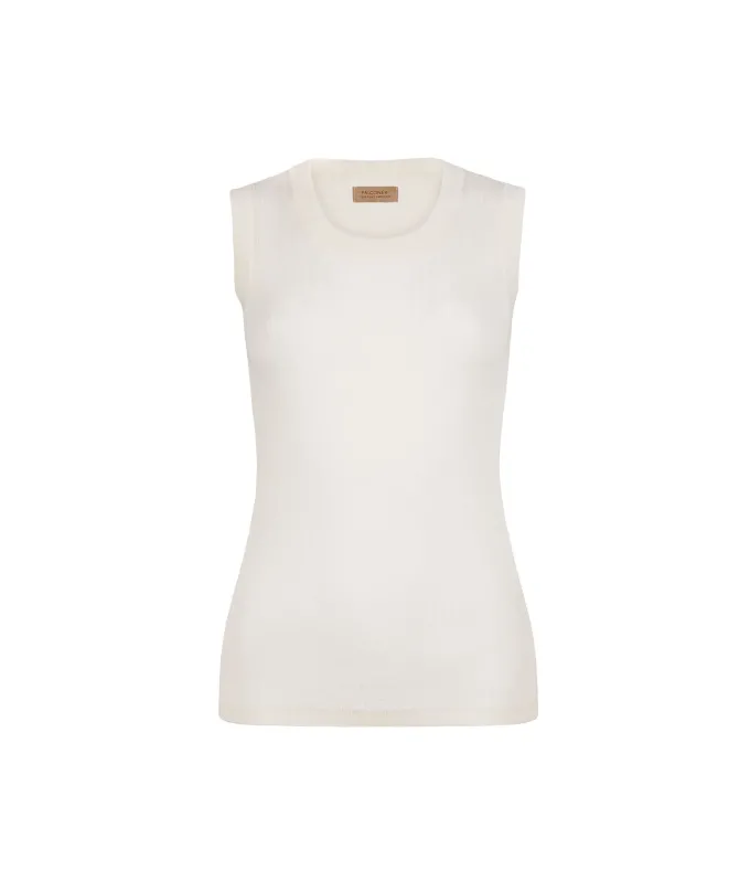 Gilet a costina in Cashmere Ultrafine