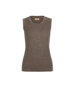 Gilet a costina in Cashmere Ultrafine