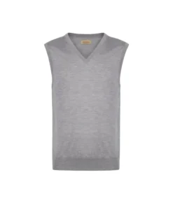 Gilet con scollo a V in Cashmere Ultrafine
