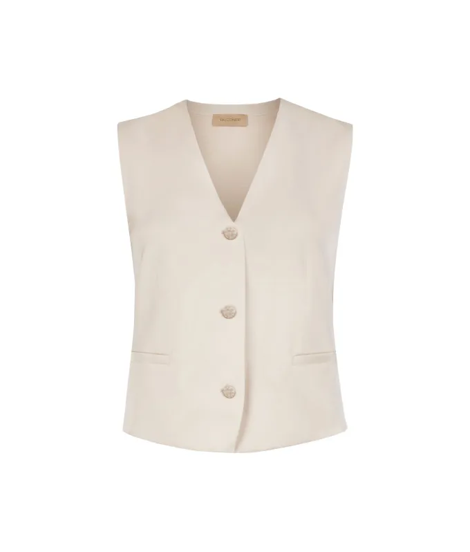 Gilet in raso opaco