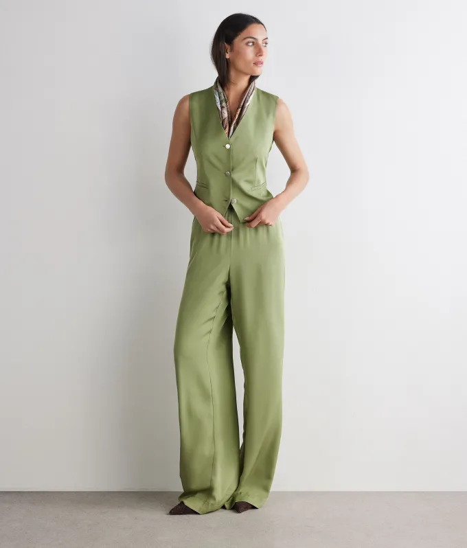 Gilet in raso opaco