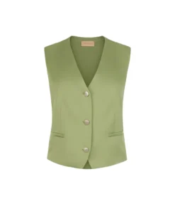 Gilet in raso opaco
