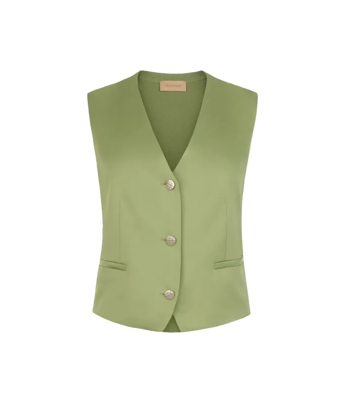 Gilet in raso opaco