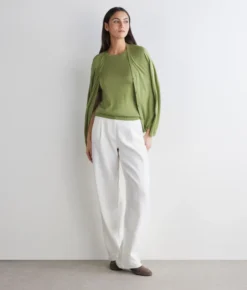 Girocollo a maniche corte in Cashmere Silkfine