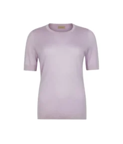 Girocollo a maniche corte in Cashmere Silkfine