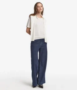 Girocollo a maniche corte in Cashmere Ultrafine