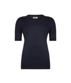 Girocollo a maniche corte in Cashmere Ultrafine