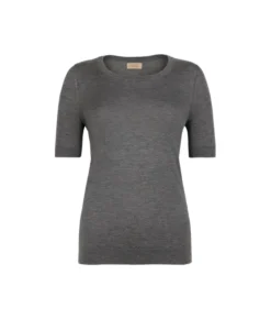 Girocollo a maniche corte in Cashmere Ultrafine