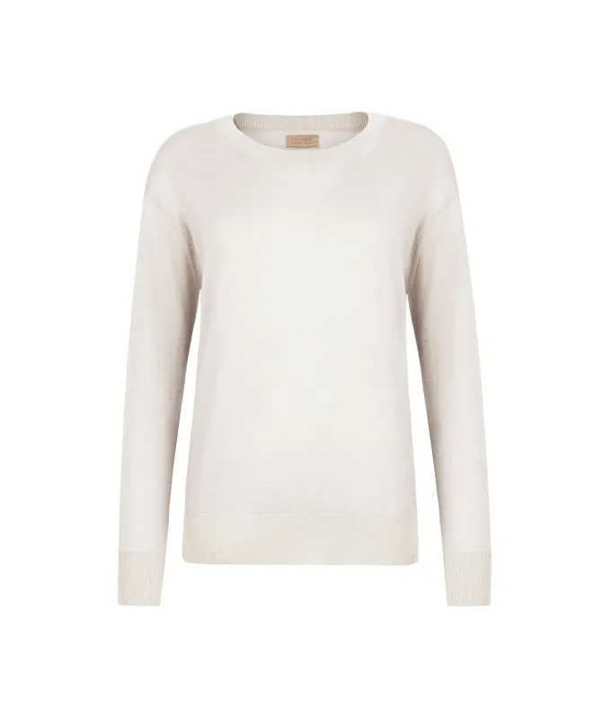 Girocollo con spacchi in Cashmere Ultrafine