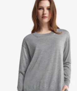 Girocollo con spacchi in Cashmere Ultrafine