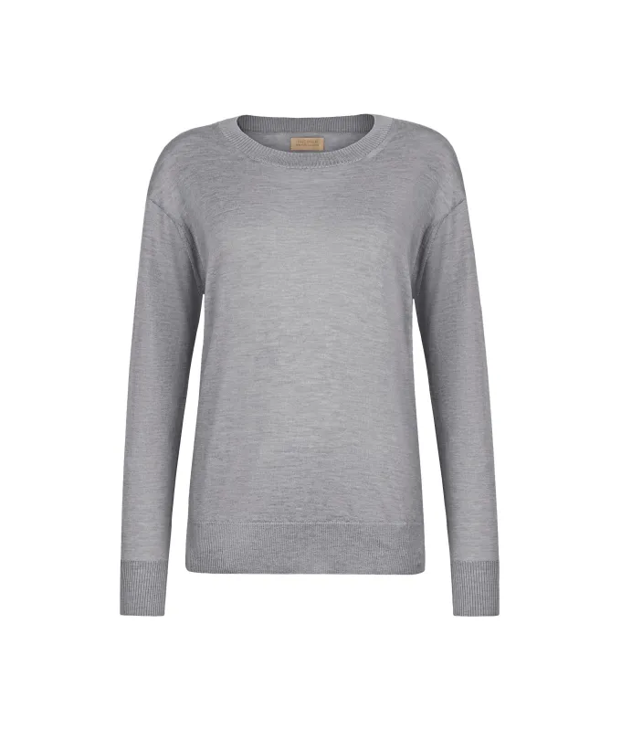 Girocollo con spacchi in Cashmere Ultrafine