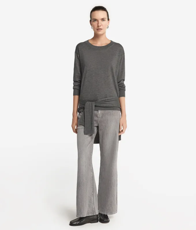 Girocollo con spacchi in Cashmere Ultrafine