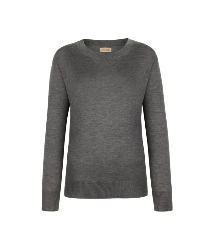 Girocollo con spacchi in Cashmere Ultrafine