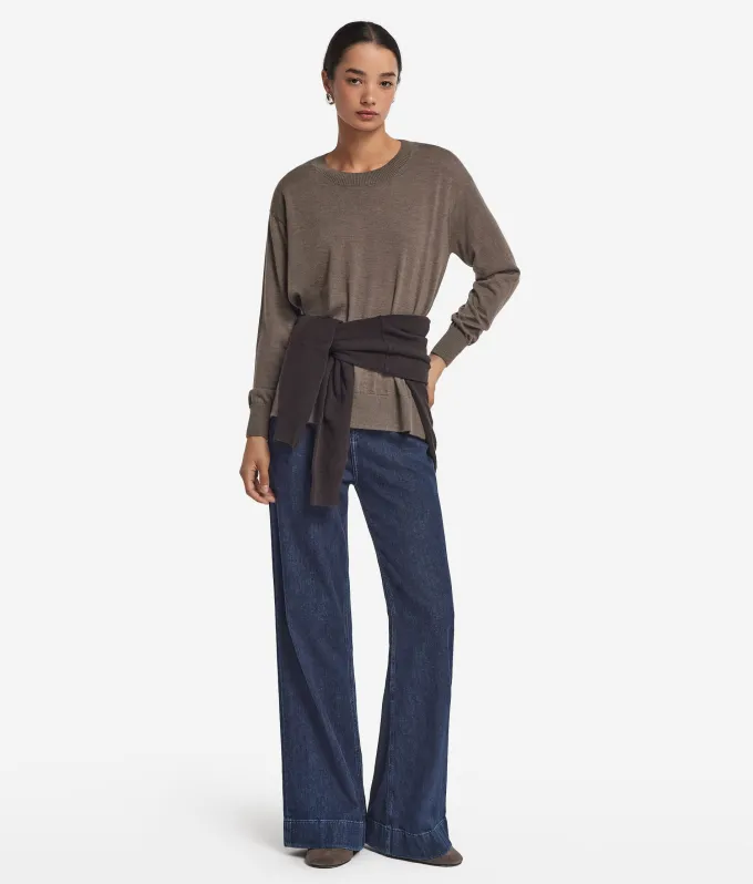 Girocollo con spacchi in Cashmere Ultrafine