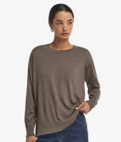 Girocollo con spacchi in Cashmere Ultrafine
